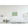 Monstera - Palmblad - Jungle - Tropisch textielposter latten blank klein -kinderkamer