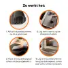 Vintage - Hout - Design - Structuur Inductie beschermer vinyl 3mm klein -zzzzzzz-td-werking