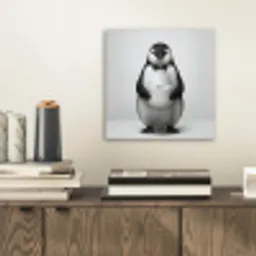 Pinguïn - WC rol - Wit aluminium wit klein -sfeer1