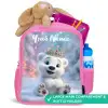 Ijsbeer - Kroon - Winter Kinderrugzak - Roze middel -inhoud_UK