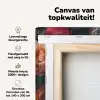 Boeddha - Bloemen - Buddha - Beeld - Kunst canvas 2cm klein -zzzsfeer2_topdoek