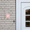 Effen roze - Traditioneel Naambord Huisje klein -sfeer1
