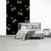 Patroon - Kersen - Goud - Chrome fotobehang vinyl groot -slaapkamer