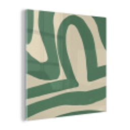 Groen - Kunst - Abstract plexiglas 5mm klein -z3d