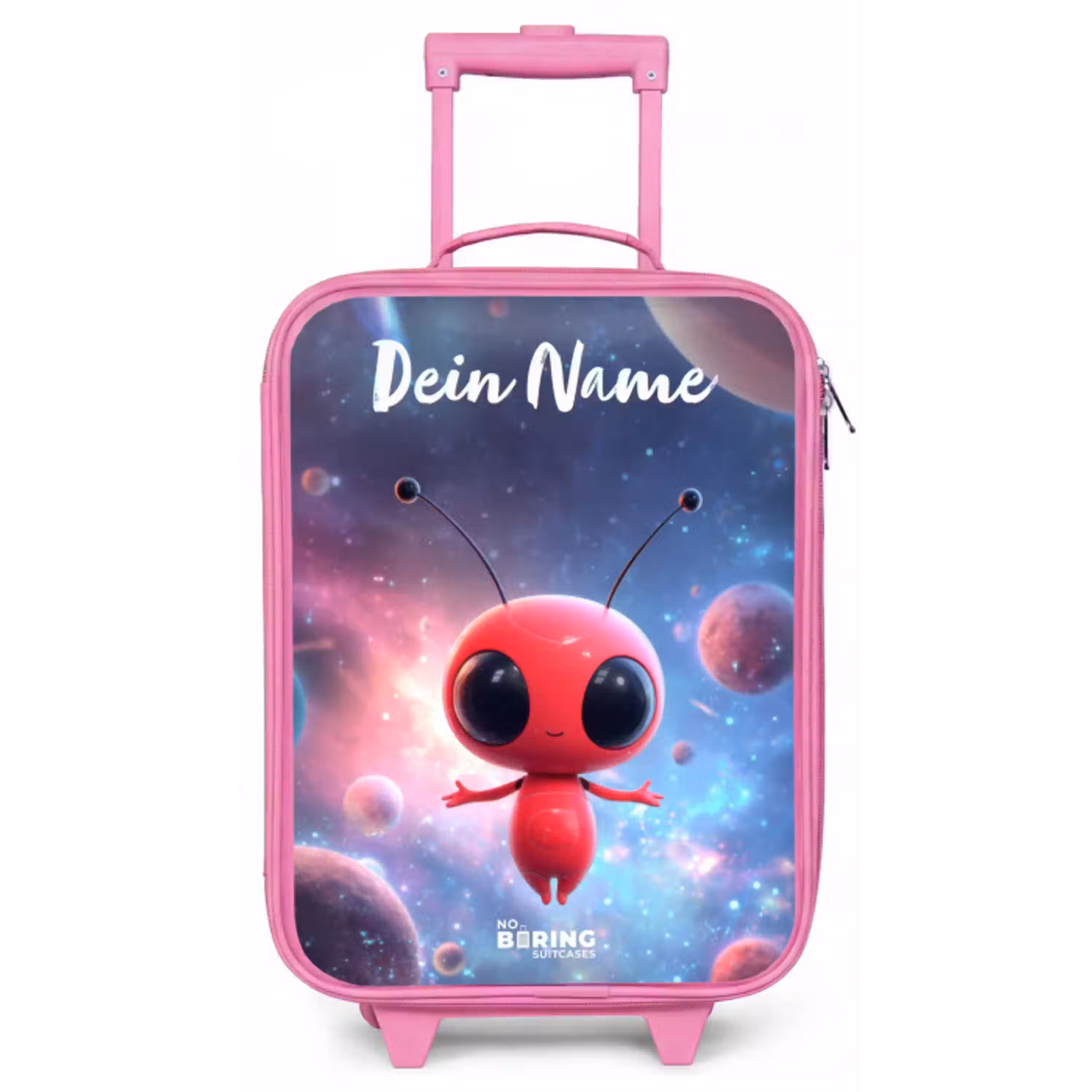 Rood Ruimtewezen in Kosmische Dans Kinderkoffer - Roze klein -zz3dotto