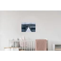 Steiger - Meer - Sneeuw - Bergen - Rustgevend Muursticker klein -kinderkamer