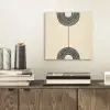 Geometrische bogen - Minimalistisch - Symmetrisch aluminium wit klein -sfeer1