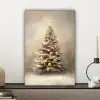 Kerst - kerstboom - Sneeuw - Art canvas 2cm klein -sfeer6