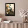 Pauw - Pauwenveren - Bloemen - Vogels - Botanisch fotolijst zwart zonder passe partout klein -sfeer5
