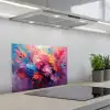Bloemen - Roze - Watercolor - Kunst keuken achterwand spatscherm klein -3d_schuin