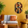 Figuren - Abstract - Symbolen Wandcirkel Ovaal Forex klein -sfeer4
