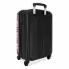 Roze geruite ruitstructuur symmetrisch NBS - Handbagage koffer - Kinderen Unisex middel -achterkant
