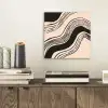 Golven - Zwart - Zandkleur aluminium wit klein -sfeer1