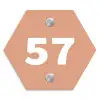 Zalmroze - Traditioneel Naambord Hexagon klein -3d