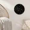 Zwart - Hartjes - Pijl - Patroon Wandcirkel plexiglas klein 852 -sfeer5
