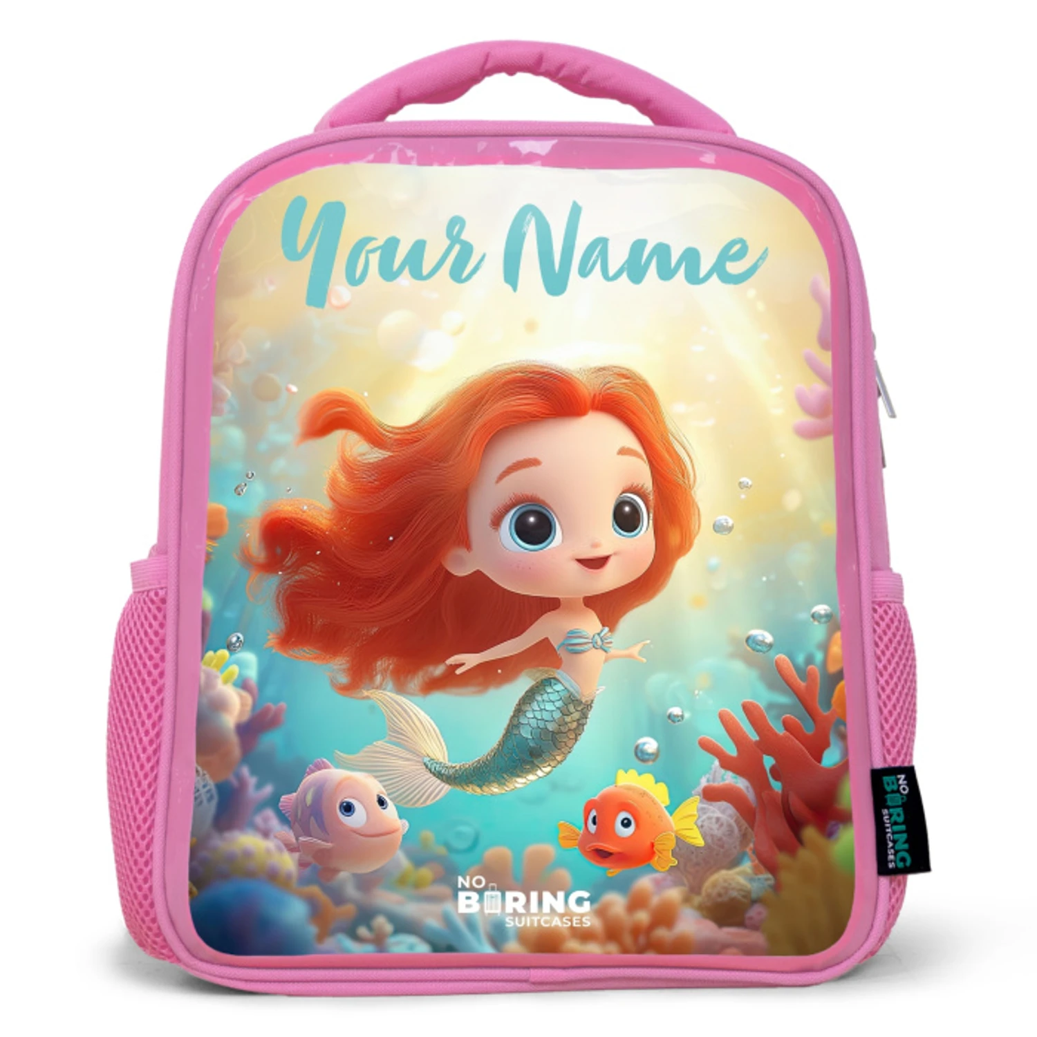 Kids backpack Mermaid - Fish - Coral | Water-resistant | Order quickly ...