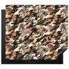 Camouflage - Patroon - Beige - Bruin Inductie beschermer vinyl 3mm middel 274 -3d