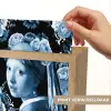 Meisje met de parel - Johannes Vermeer - Delfts blauw Light Box met kabel (Wandlamp) klein -USP_websiteprintNL