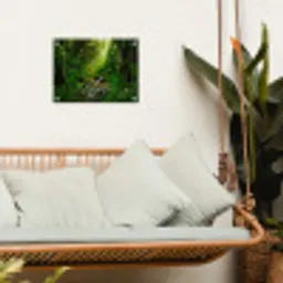 Zonnige Stralen in het Regenwoud tuinposter los doek klein -sfeer7