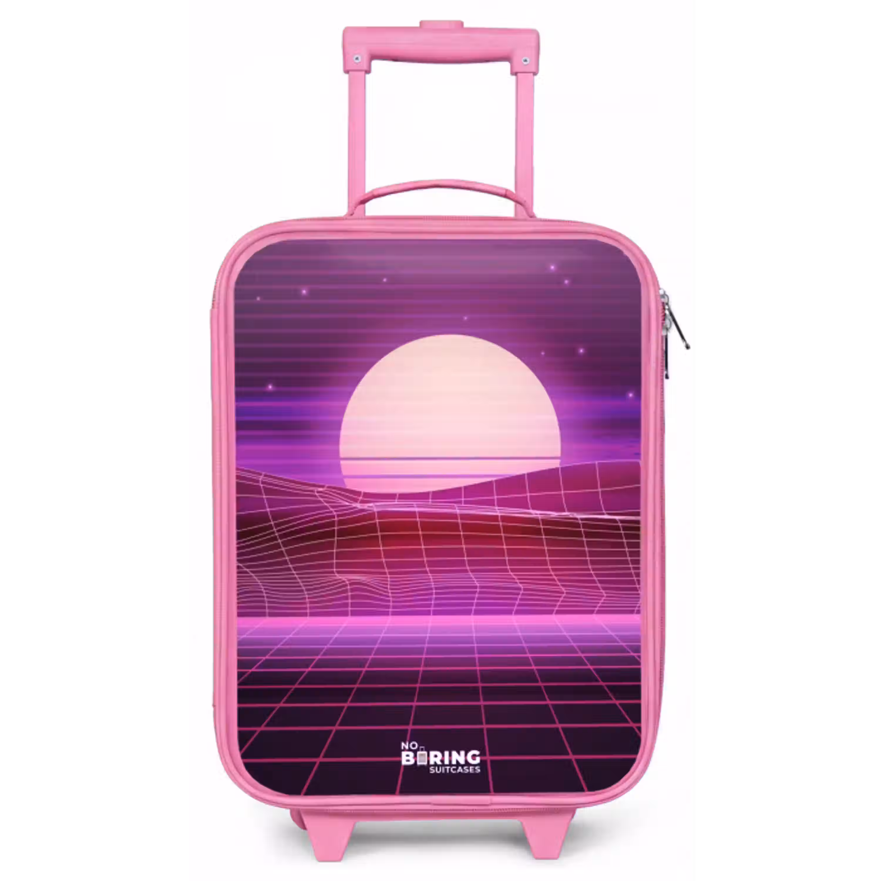 Rasterlandschap met zon Kinderkoffer - Roze klein -zz3dotto
