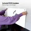 Minimalistisch - Stelen - Wit Inductie beschemer met haakjes klein -ky-ophangen-nl