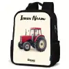 Tractor - Getekend - Rood Rugzak - Zwart middel -schuin