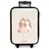 Prinses en een eenhoorn in pastel kleuren Kinderkoffer - Zwart klein -zzz_website3d