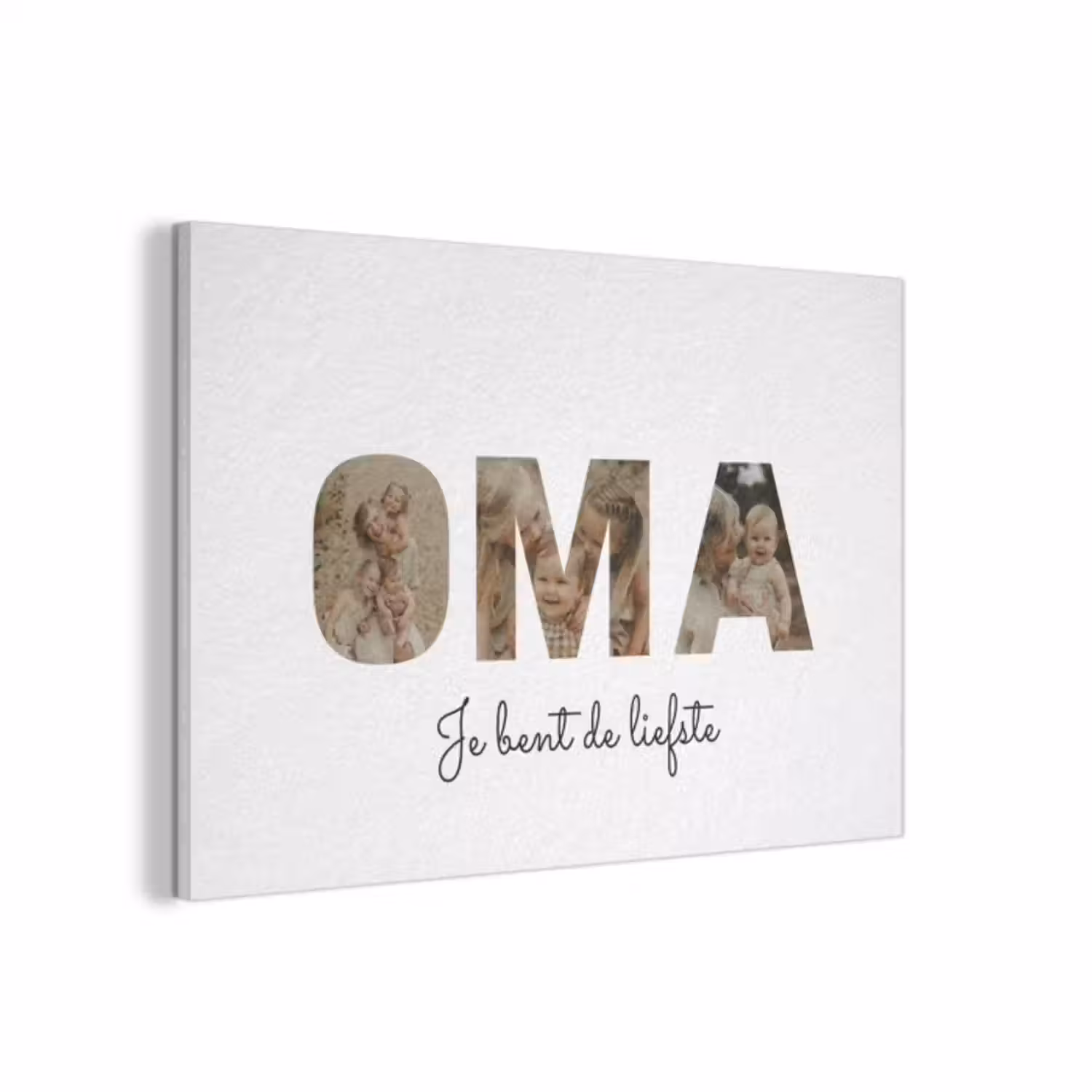 Akoestisch schilderij - Oma - Lettercollage