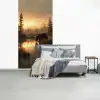Beer - water - Bos - Ochtendlicht fotobehang vinyl groot -slaapkamer