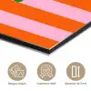Strepen - Oranje - Verticaal - Ciao bella aluminium wit klein -closeup_FR