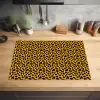 Zwart - Vlekken - Oranje - Dier Inductie beschermer vinyl 3mm klein 276 -sfeer5
