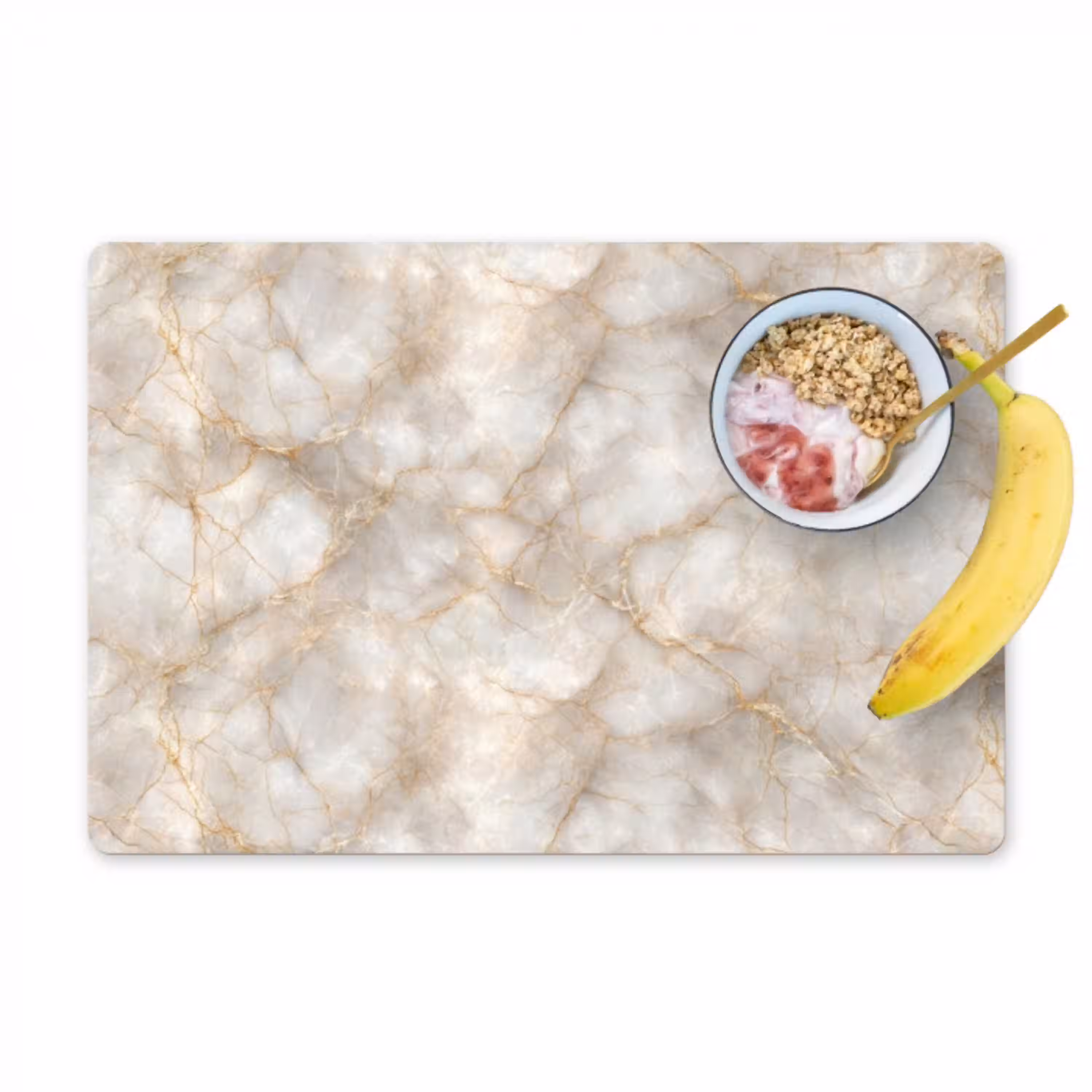 Zandkleurig - Marmer - Natuursteen Placemat vinyl groot 368 -zzzproduct_Kitchenyeah-website