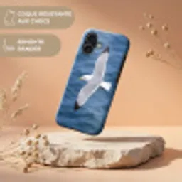 Zeemeeuw - Oceaan - Blauw Toughcase MagSafe Apple iPhone 17 klein -USP_RandenV_FR