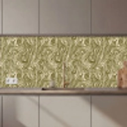 Abstract - Marmer - Groen keuken achterwand 2 middel 871 zz_3dshopping