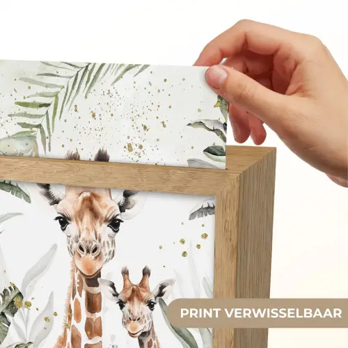 Giraffe - Natuur - Kinderen - Dieren Light Box met kabel (Kinderlampje) klein -USP_websiteprintNL