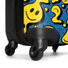 Vloeiende smiley's op een blauwe achtergrond NBS - Handbagage koffer - Kinderen Unisex middel -wiel