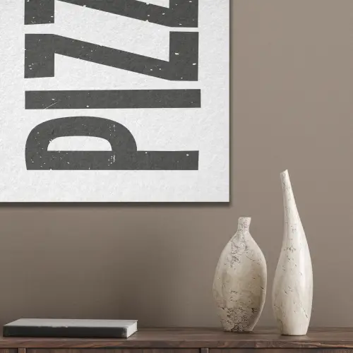 Pizza - Japandi - Decoratie - Vintage PET vilt klein -sfeer6_closeup