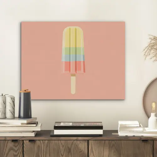 Waterijsje - Pasteltinten - Minimalistisch PET vilt klein -sfeer1