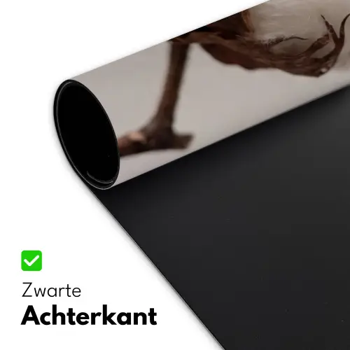 Katoenbol - Minimalistisch - Wit Muismat XXL klein -sfeer2