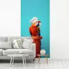 Ara - Koksmuts - Sokkel - Grappig fotobehang vinyl groot -woonkamer