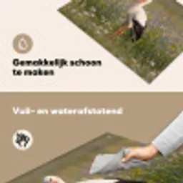 Ooienvaar - Bloemen - Weide - Kleurrijk Inductie beschemer met haakjes klein -ky-schoon-nl