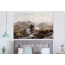 Berglandschap - Meer - Bergen - Vallei - Klassiek forex 5mm xxl -slaapkamer