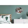 Wolf - Sneeuw - Winter - Dieren - Natuur - Sneeuw Wandcirkel aluminium klein -slaapkamer