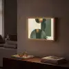 Kunst - Cirkels - Modern - Abstract Light Box met batterij (Wandlamp) middel -sfeer1