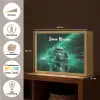 Vrachtwagen - Stad - Groen - Neon Light Box met batterij (Wandlamp kind) middel -USP_websiteoverzichtNL