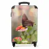 Vlinder op een bloem NBS - Handbagage koffer - Unisex middel -productfoto_recht