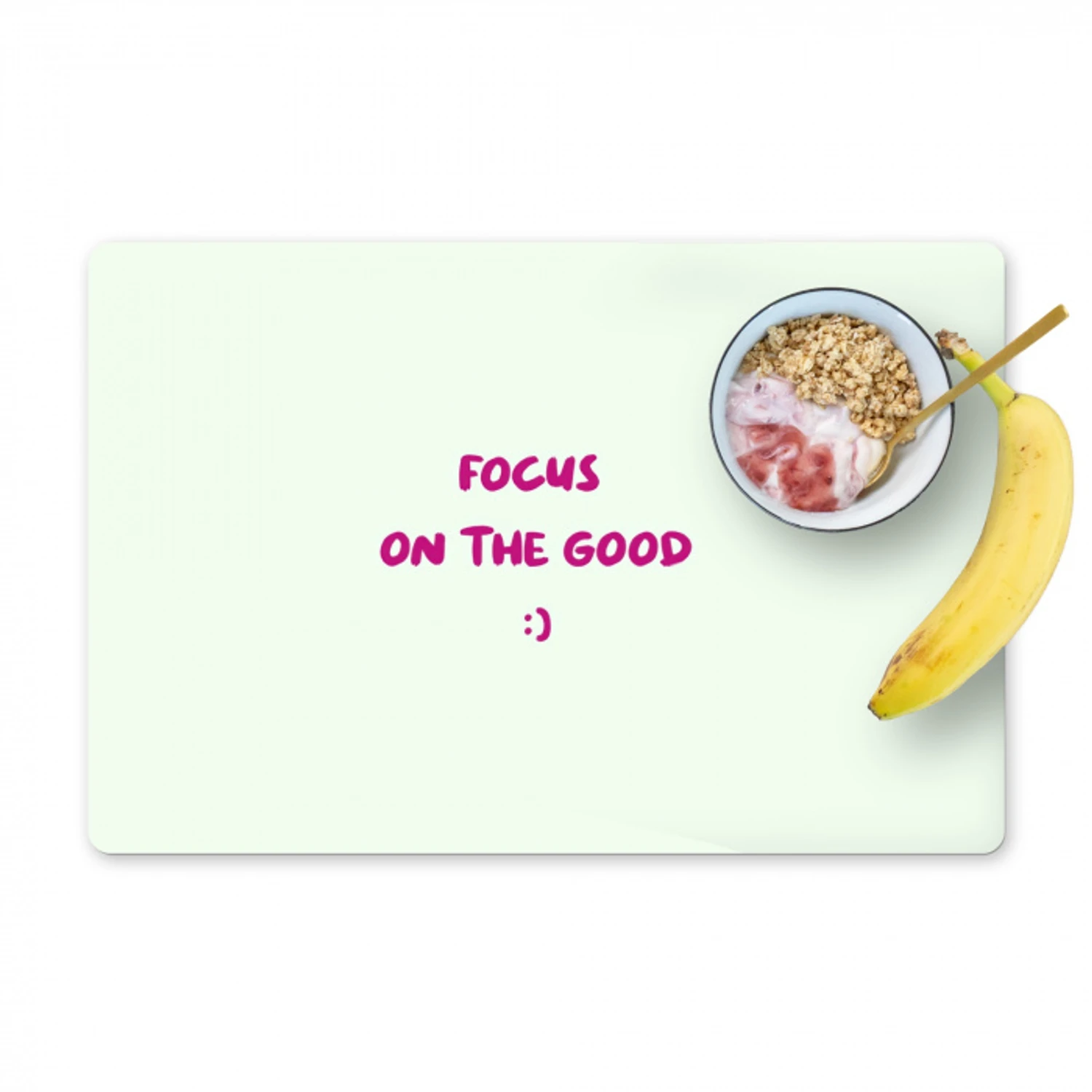 Focus - Beige - Roze - Smiley Placemat vinyl groot -zzzproduct_Kitchenyeah-website