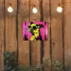 Hond - Zonnebril - Roze - Art tuinposter los doek klein -sfeer1