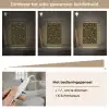 Spat - Waterverf - Geel - Zwart Light Box met kabel (Tafellamp) klein 925 -USP_dimbaarNL