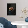 Groot - Bloemen - Vaas - Boeket fotolijst zwart zonder passe partout klein -sfeer4